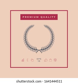 Laurel wreath. Graphic elements for your design