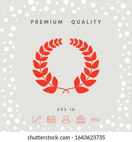 Laurel wreath . Graphic elements for your design