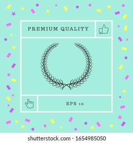 Laurel wreath. Graphic elements for your design
