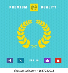 Laurel wreath . Graphic elements for your design
