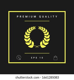 Laurel wreath . Graphic elements for your design