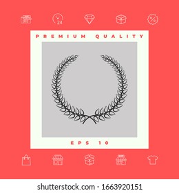 Laurel wreath. Graphic elements for your design