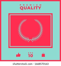 Laurel wreath. Graphic elements for your design