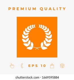 Laurel wreath . Graphic elements for your design