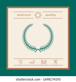 Laurel wreath. Graphic elements for your design
