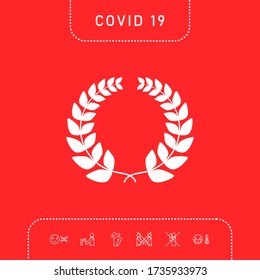 Laurel wreath . Graphic elements for your design