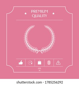 Laurel wreath. Graphic elements for your design