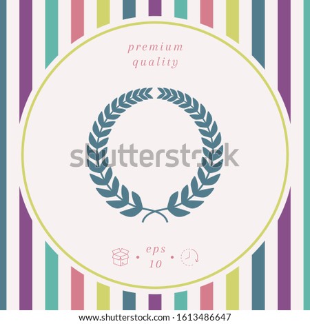 Laurel wreath. Graphic elements for your design