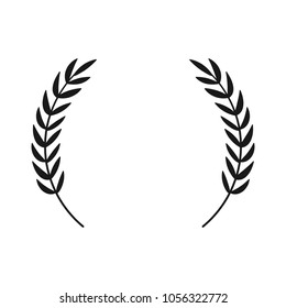 Laurel wreath. Hand drawn vector round frame for invitations, greeting cards, quotes, logos, posters and more. Vector illustration