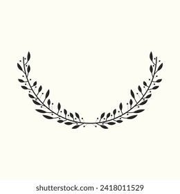 Laurel wreath Dibujo a mano