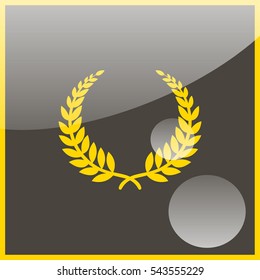 Laurel wreath icon.