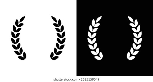 Laurel wreath icon concept, vector illustration