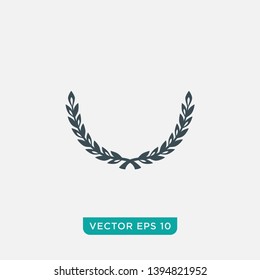 Laurel Wreath Icon Design, Vector EPS10