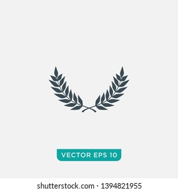 Laurel Wreath Icon Design, Vector EPS10