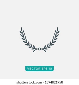 Laurel Wreath Icon Design, Vector EPS10