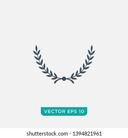 Laurel Wreath Icon Design, Vector EPS10