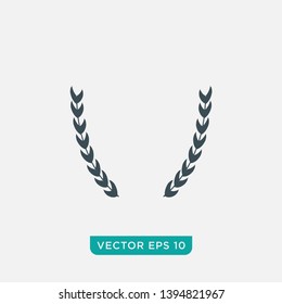 Laurel Wreath Icon Design, Vector EPS10