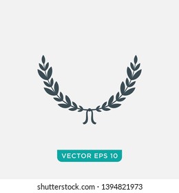 Laurel Wreath Icon Design, Vector EPS10