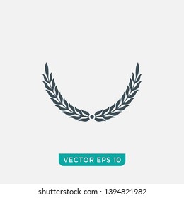 Laurel Wreath Icon Design, Vector EPS10