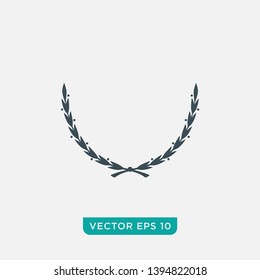 Laurel Wreath Icon Design, Vector EPS10