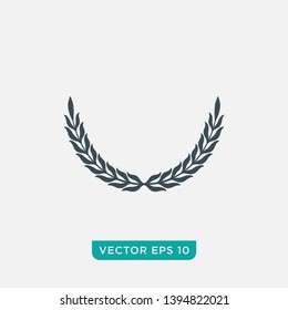 Laurel Wreath Icon Design, Vector EPS10