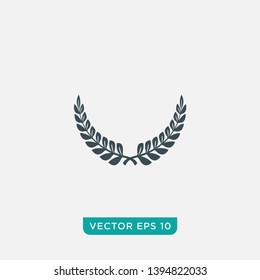 Laurel Wreath Icon Design, Vector EPS10