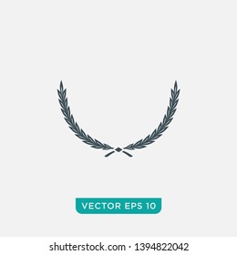 Laurel Wreath Icon Design, Vector EPS10