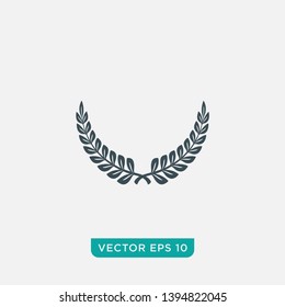 Laurel Wreath Icon Design, Vector EPS10