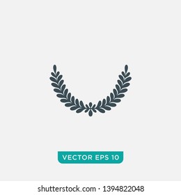 Laurel Wreath Icon Design, Vector EPS10