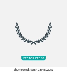 Laurel Wreath Icon Design, Vector EPS10