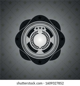 laurel wreath icon inside dark badge