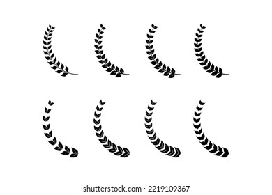 Laurel wreath icon Logo Elements Set.
