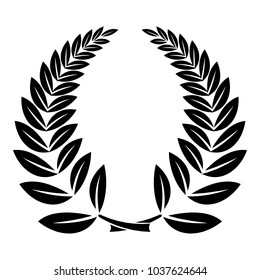 Laurel wreath icon. Simple illustration of laurel wreath vector icon for web