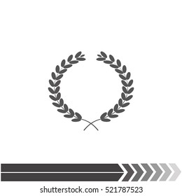 Laurel wreath icon. Simple illustration.