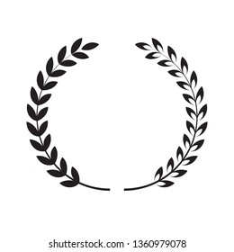 laurel wreath icon vector
