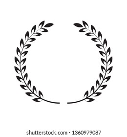 laurel wreath icon vector