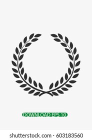 Laurel wreath icon, Vector