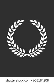 Laurel wreath icon, Vector