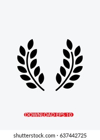 Laurel wreath icon, Vector