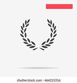 Laurel wreath icon. Vector concept illustration for design.