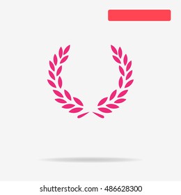Laurel wreath icon. Vector concept illustration for design.
