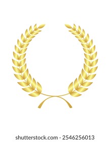 laurel wreath icon vetor design no png