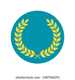 Laurel wreath icon - vector illustration