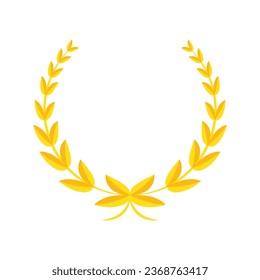 laurel wreath icon vector illustration logo design