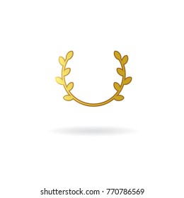 Laurel wreath icon. Vector illustration