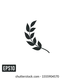 laurel wreath icon vector logo template design element