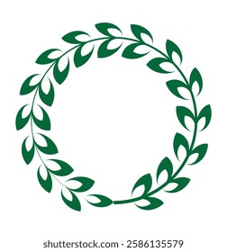 laurel wreath icon vector logo template