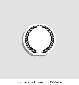 Laurel wreath  icon - vector  sticker