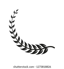 Laurel wreath icon vector style flat trendy logo template