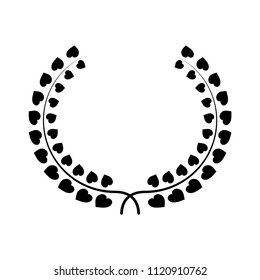 laurel wreath icon vector template